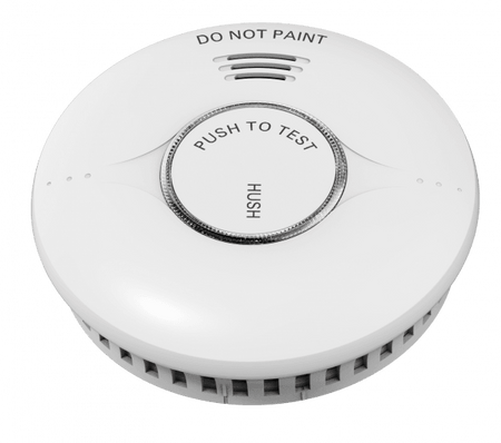 Emerald Photoelectric Wireless Interconnected Smoke Alarm, 6 Pack with Bonus Remote Control - The Smoke Alarm Store