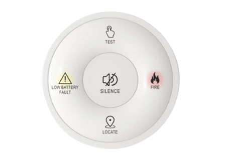 Emerald Photoelectric Wireless Interconnected Smoke Alarm, 6 Pack with Bonus Remote Control - The Smoke Alarm Store